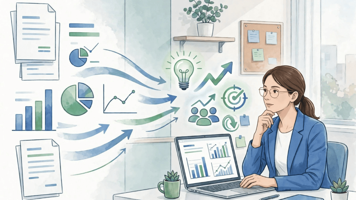 مديرة موارد بشرية تفكر في تحويل بيانات الرواتب وتقارير الموظفين إلى رؤى وقرارات إدارية عبر رسوم بيانية
